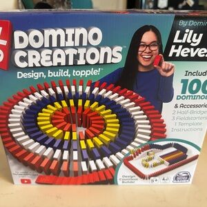 Domino Creations Set - Colorful Domino Building Kit